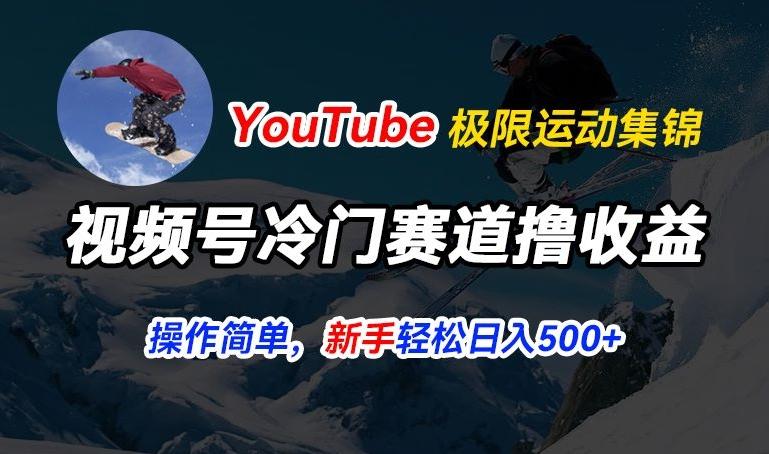 视频号冷门赛道撸收益，YouTube搬运极限运动集锦，暴力起号，操作简单流量高，轻松日入5张【揭秘】-冒泡网