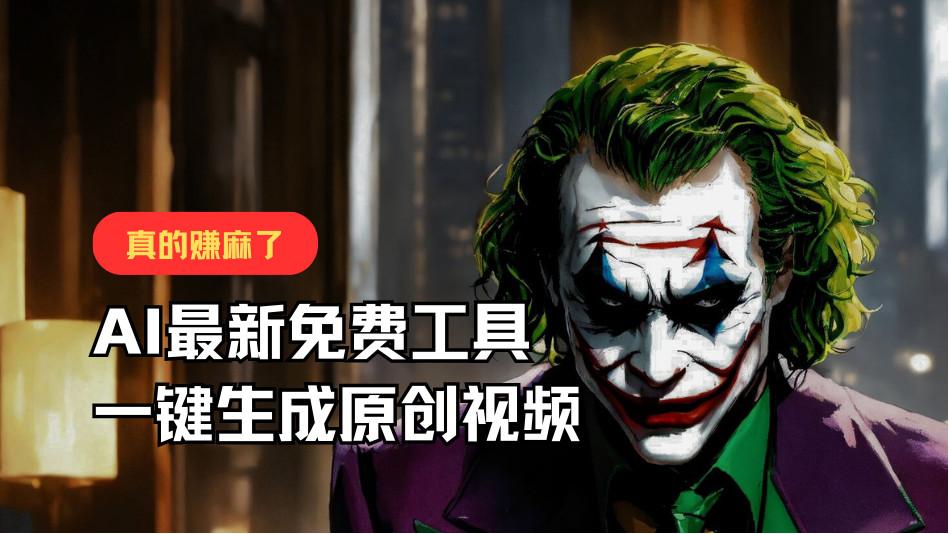 最新免费AI工具，一键生成原创视频，佛系搬运，轻松月入10000+！-冒泡网