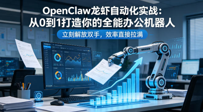 OpenClaw龙虾自动化实战：从0到1打造你的全能办公机器人，立刻解放双手，效率直接拉满-冒泡网