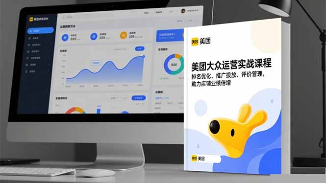 美团大众运营实战课程，排名优化、推广投放、评价管理，助力店铺业绩倍增-冒泡网