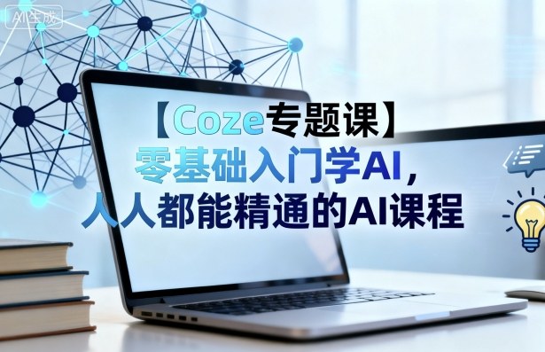 【Coze专题课】零基础入门学AI，人人都能精通的AI课程-冒泡网