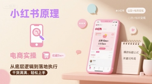 小红书原理以及详细实操流程，小红书电商教程-冒泡网