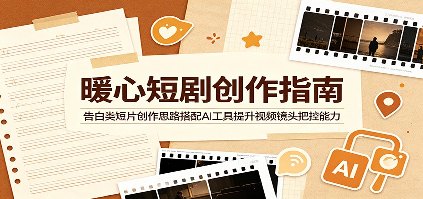 暖心短剧创作指南：告白类短片创作思路搭配AI工具提升视频镜头把控能力-冒泡网
