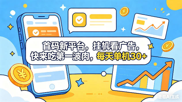 7df8ddae5537a70e2e946d062b1e6401.jpeg 首码新平台,挂G自动看广告,快来吃第一波肉,每天单机30+,可矩阵放大【揭秘】