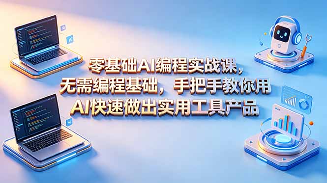 81a113560aea6ca6e6fde47d005c6440.jpeg 零基础AI编程实战课-更新,无需编程基础,手把手教你用AI快速做出实用工具产品