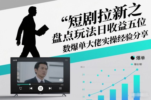 短剧拉新之盘点玩法日收益五位数爆单大佬实操经验分享-冒泡网