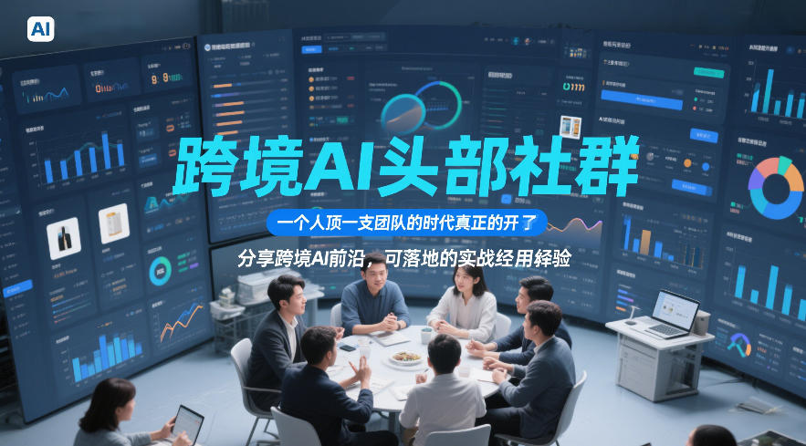 89ac11e6a7e9d396312f50ee62730475.jpeg 跨境AI头部社群,一个人顶一支团队的时代真正的开始了,分享跨境AI前沿,可落地的实战经验(更新5月23日)