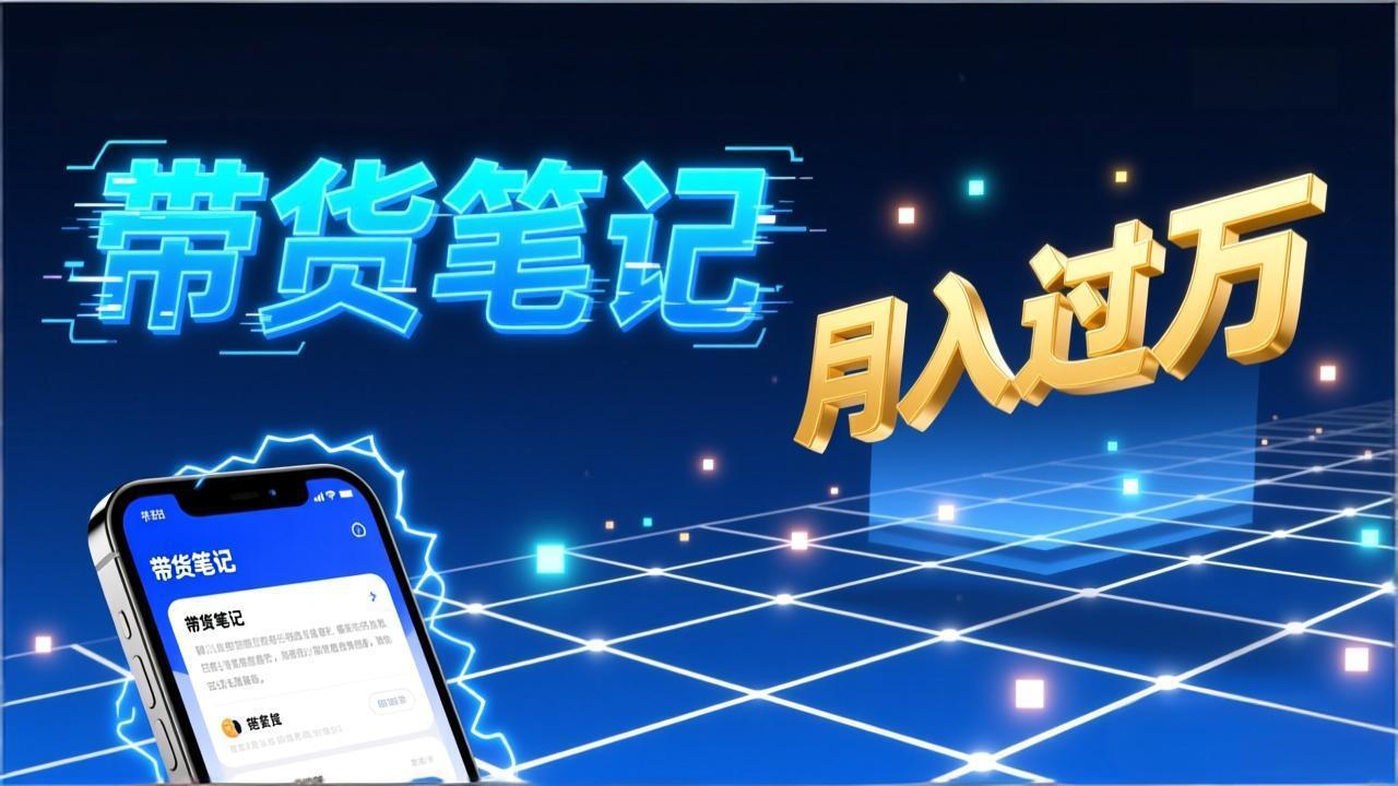 小红书爆款笔记带货实战：拆解封面标题正文全要素，手把手教你单篇笔记带货月入过万-冒泡网