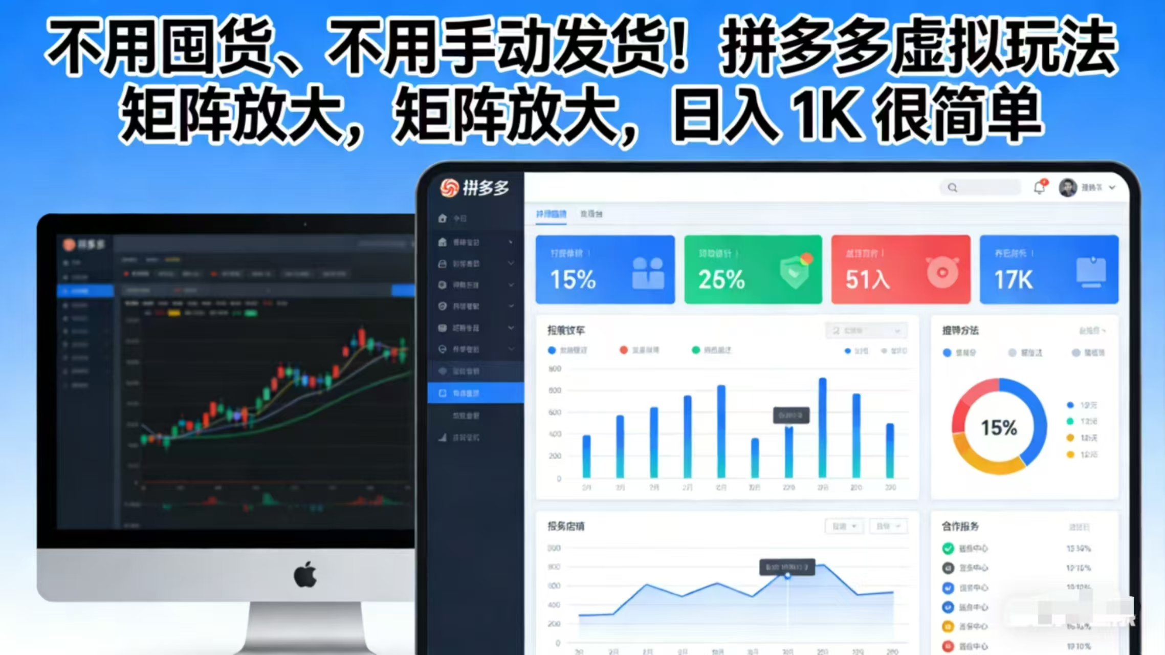 不用囤货、不用手动发货！拼多多虚拟玩法，矩阵放大，日入 1K 很简单-冒泡网