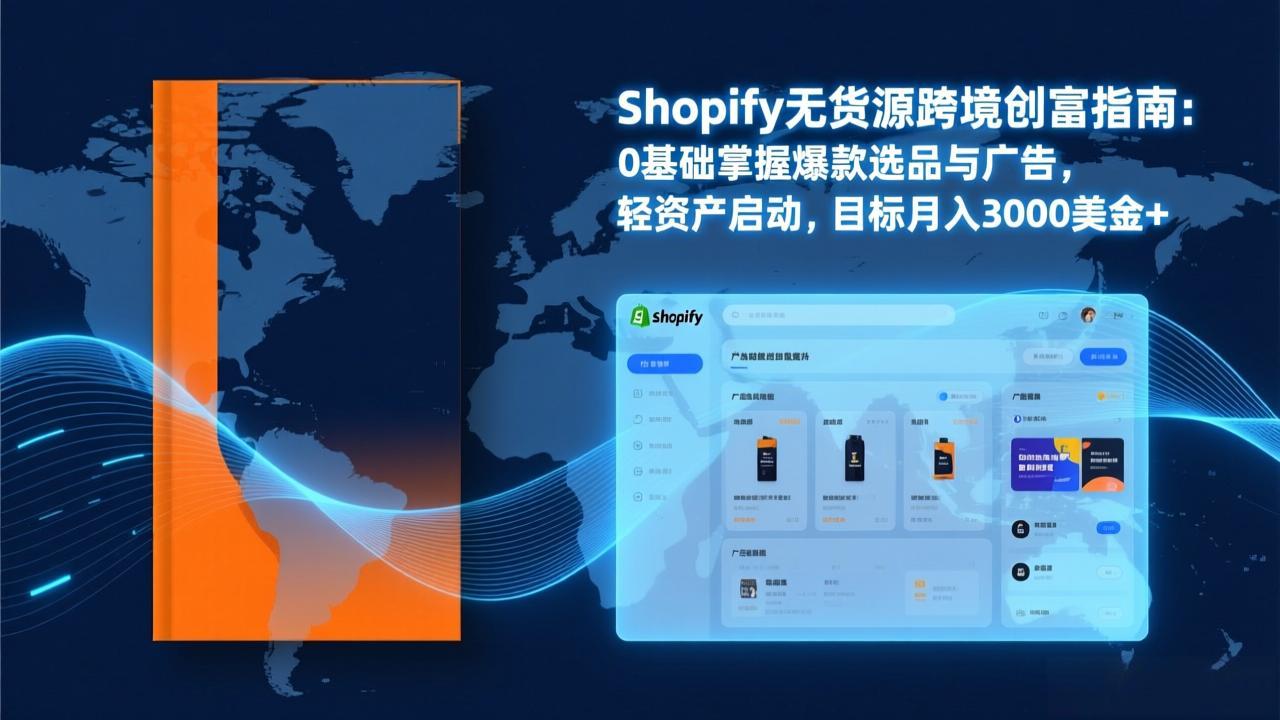 Shopify爆款打法实战：从选品到广告投放，复制爆款模型，驱动独立站月销售额破万刀-冒泡网