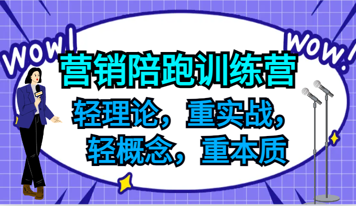 营销陪跑训练营，轻理论，重实战，轻概念，重本质，适合中小企业和初创企业的老板-冒泡网