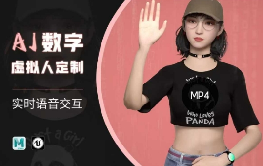 Ai数字人虚拟(智能体)实时语音交互特训营，​自行定制超写实角色AI数字人交互技术-冒泡网