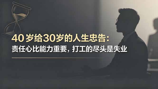 9e5a1533a69b59551e3f54b0e69ceacd.jpeg 付费文章:40岁给30岁的人生忠告:责任心比能力重要,打工的尽头是失业