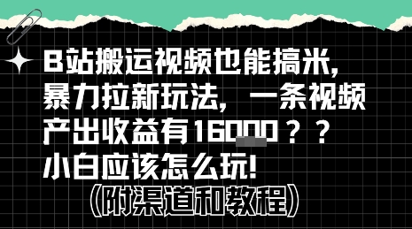 b站掘金计划？搬运视频也能挣拉新的收益，小白应该怎么玩！-冒泡网