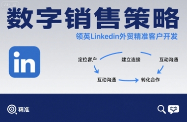 数字销售策略领英LinkedIn外贸精准客户开发-冒泡网