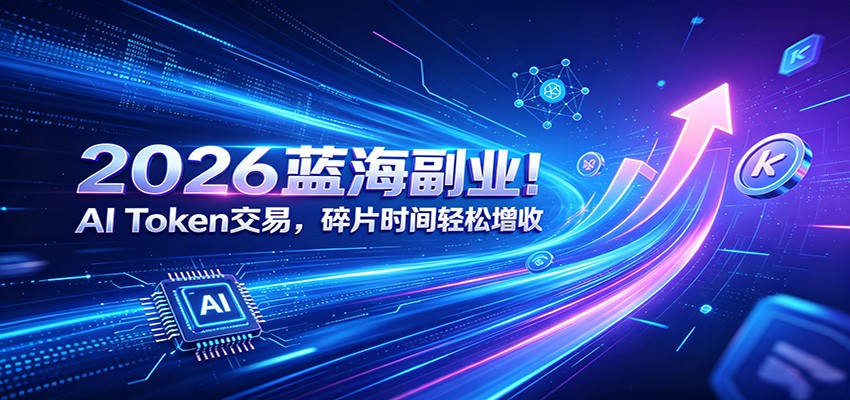 2026蓝海副业！AI Token交易，碎片时间轻松增收-冒泡网