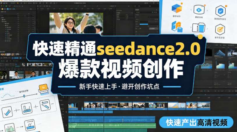 快速精通seedance2.0爆款视频创作，快速产出高清视频，避开大量创作坑点，新手也能快速上手-冒泡网