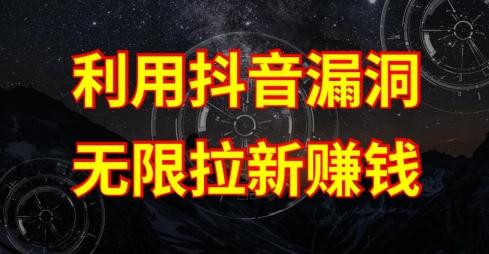 利用抖音链接漏洞，无限拉新赚钱【漏洞原理+操作流程】【揭秘】-冒泡网