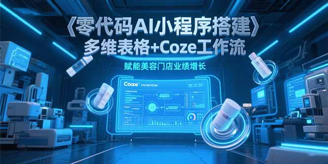 ab50cdc40d5c6f20449b7674c9de4b89.jpeg 零代码AI小程序搭建,多维表格+Coze工作流,赋能美容门店业绩增长