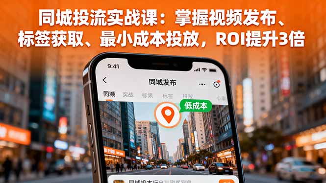 b46e3636fcbd7c957988845017a9e9de.jpeg 同城投流实战课:掌握视频发布、标签获取、最小成本投放,ROI提升3倍
