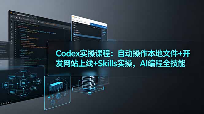 b5b172ff9fdd63e87404a8d60b007790.jpeg Codex实操课程:自动操作本地文件+开发网站上线+Skills实操,AI编程全技能