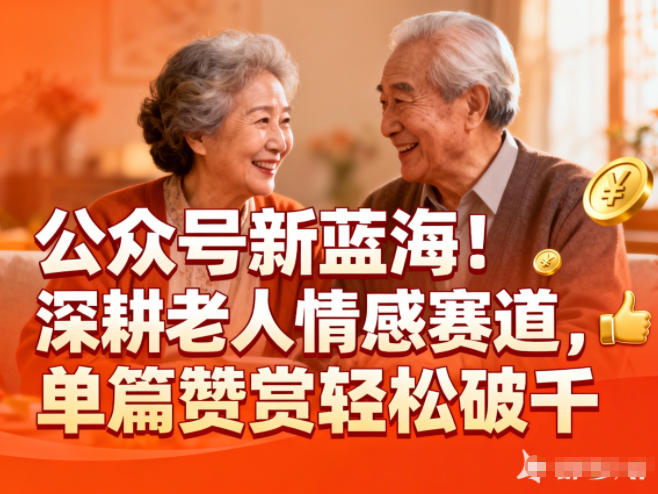公众号新蓝海！深耕老人情感赛道，单篇赞赏轻松破1k-冒泡网