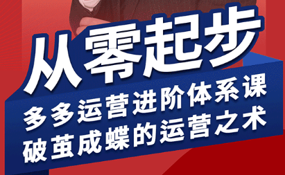 海神·拼多多运营进阶系统课(更新2026)-冒泡网