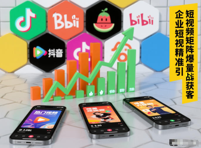 企业短视频精准引流矩阵获客，短视频矩阵爆量战法-冒泡网