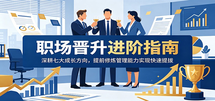 职场晋升进阶指南：深耕七大成长方向，提前修炼管理能力实现快速提拔-冒泡网