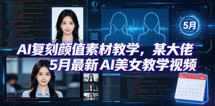 c13ee844cd233fdd79b4fc606bc74f2d.jpeg AI复刻颜值素材教学,某大佬5月最新AI美女教学视频,内含4月好物复刻教学