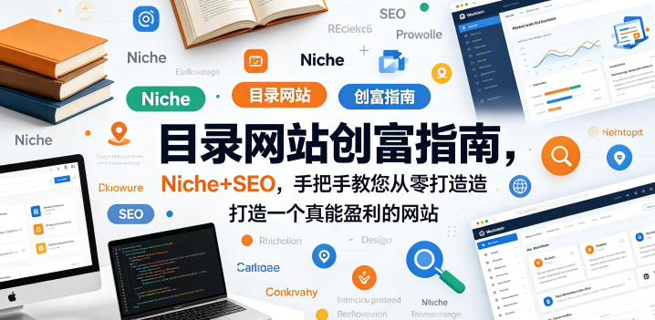 目录网站创富指南，Niche+SEO，手把手教您从零打造打造一个真能盈利的网站【原创双语字幕】-冒泡网