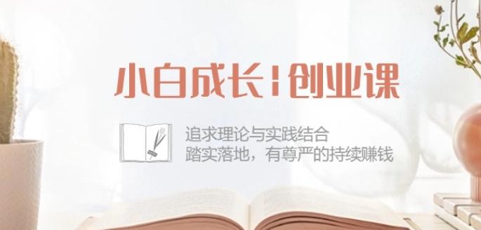 小白成长创业课：追求理论与实践结合，踏实落地，有尊严的持续赚钱-42节-冒泡网
