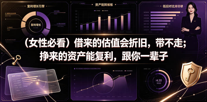 付费文章：(女性必看)借来的估值会折旧，带不走；挣来的资产能复利，跟你一辈子-蜗牛学社