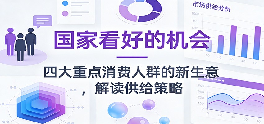 公众号付费文章：国家看好的机会，四大重点消费人群的新生意，解读供给策略-冒泡网