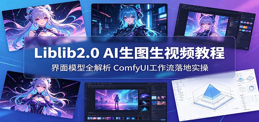 Liblib2.0 AI生图生视频教程：界面模型全解析，ComfyUI工作流落地实操-冒泡网