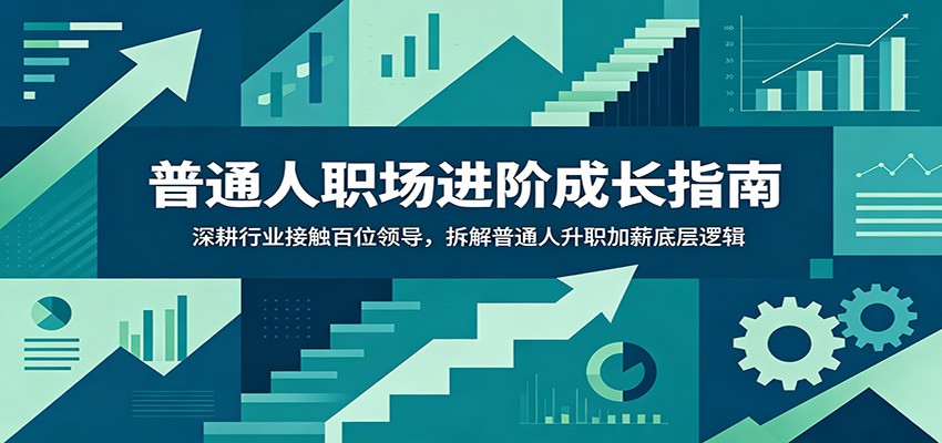 普通人职场进阶成长指南：深耕行业接触百位领导，拆解普通人升职加薪底层逻辑-冒泡网
