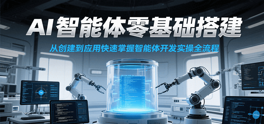 AI智能体零基础搭建实操课，从创建到应用快速掌握智能体开发全流程！-冒泡网
