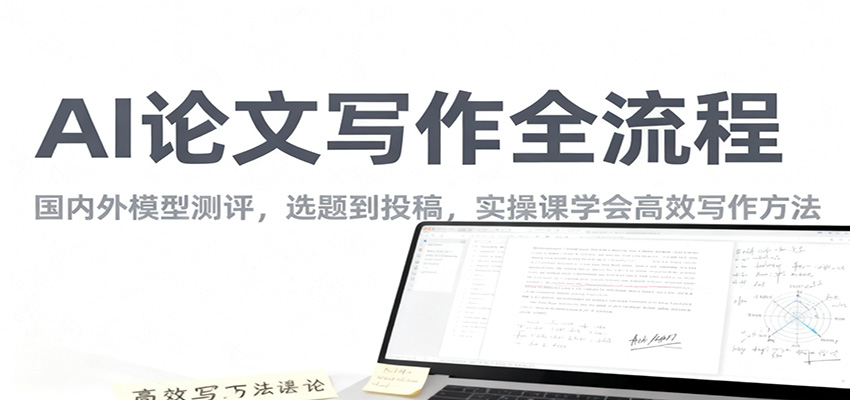 AI论文写作全流程，国内外模型测评，选题到投稿，实操课学高效写作方法-冒泡网