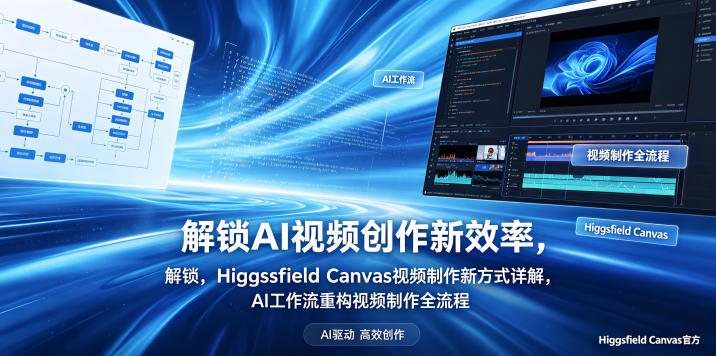 解锁AI视频创作新效率，Higgsfield Canvas视频制作新方式详解，AI工作流重构视频制作全流程-冒泡网