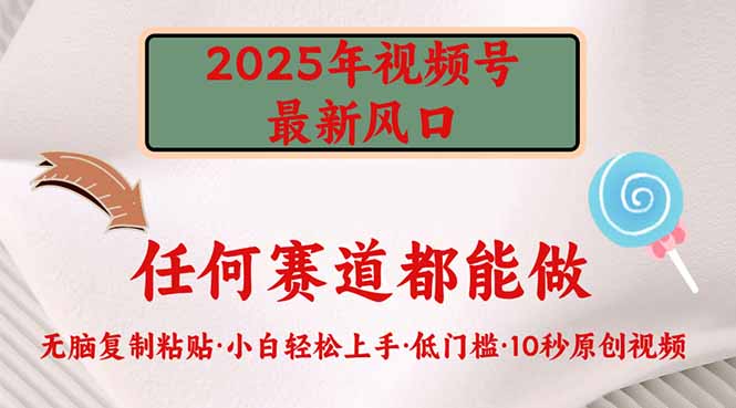 2025年视频号新风口，低门槛只需要无脑执行-冒泡网