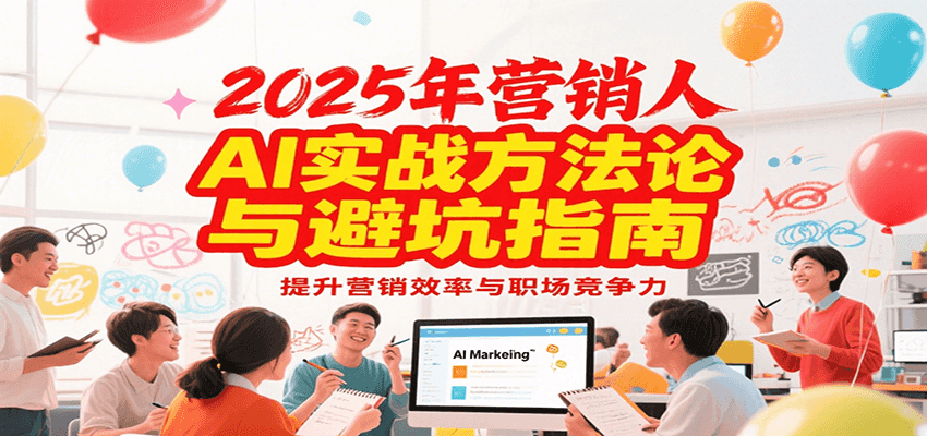 2025年营销实战方法论与避坑指南，利用AI提升营销效率与职场竞争力-冒泡网