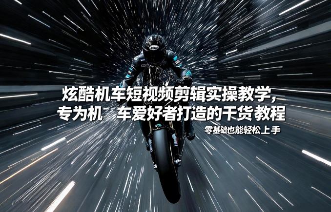 d84e0f9160377558309470714eb617ca.jpeg 炫酷机车短视频剪辑实操教学,专为机车爱好者打造的干货教程,零基础也能轻松上手