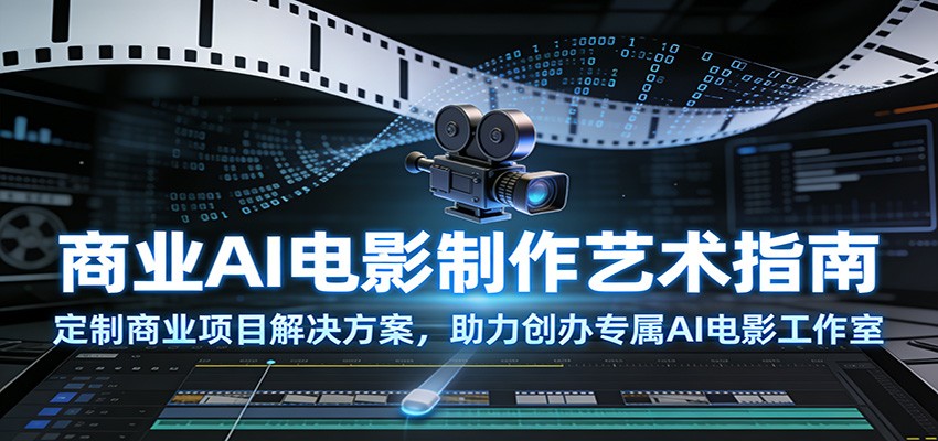 商业AI电影制作艺术指南：定制商业项目解决方案，助力创办专属AI电影工作室-冒泡网