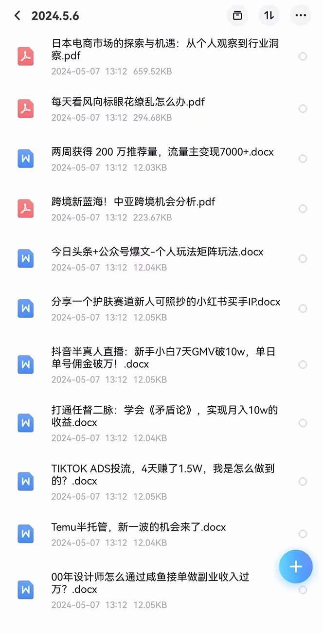 2024生财有术·第八期 互联网创业者聚集地，复制高手赚钱方法(5月9日更新