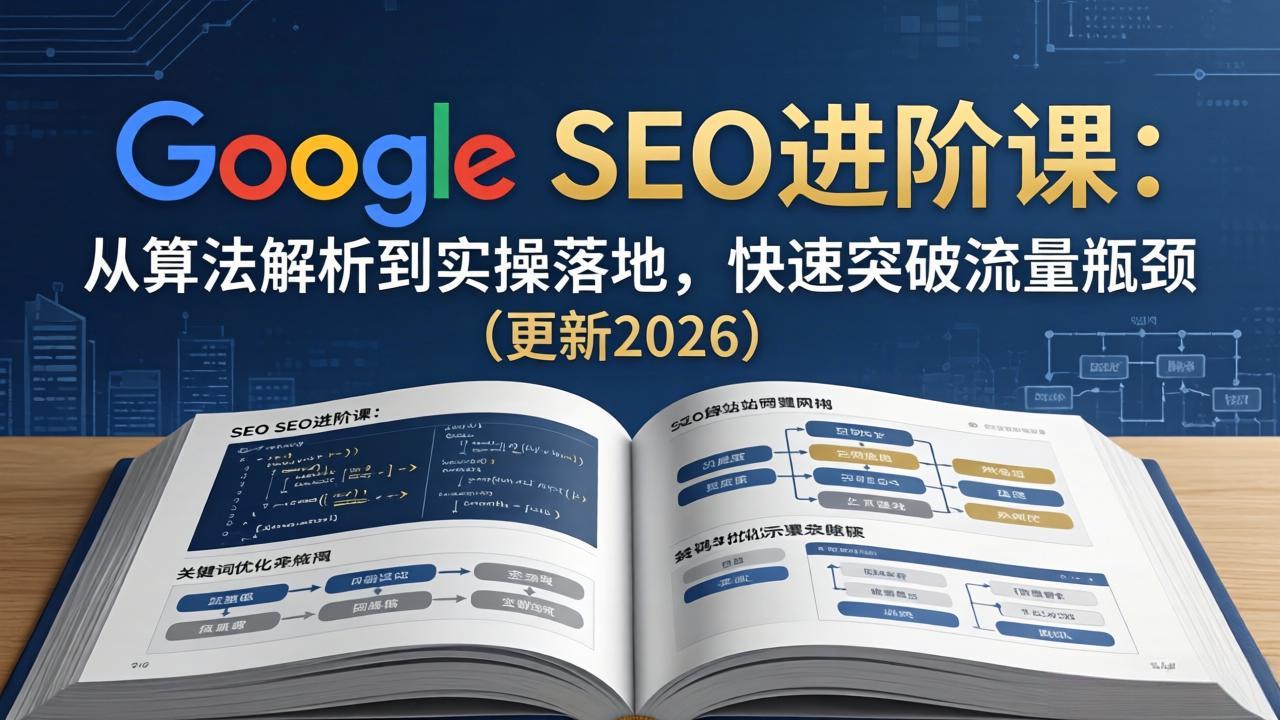 Google SEO进阶课：从算法解析到实操落地，快速突破流量瓶颈(更新2026-冒泡网