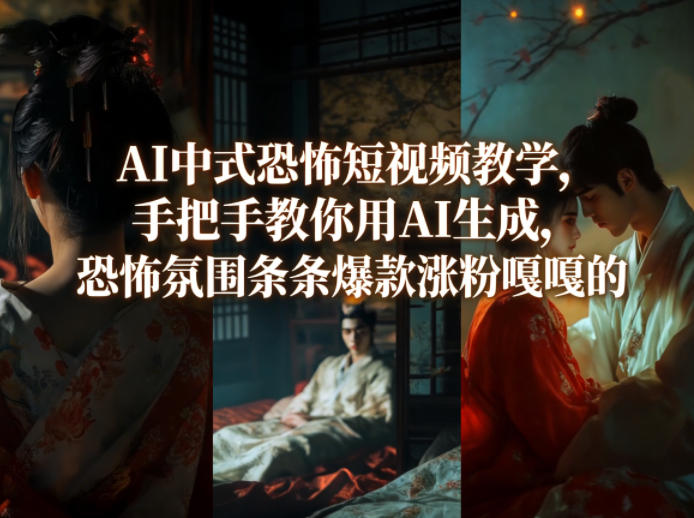 e6a1c7c90db73d527d4d7c680d8b4ba9.jpeg AI中式恐怖短视频教学,手把手教你用AI生成,恐怖氛围条条爆款涨粉嘎嘎的