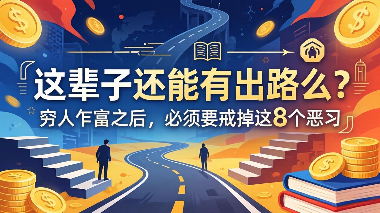 关于人生两篇付费文章【这辈子还能有出路么？】【穷人乍富之后，必须要戒掉这8个恶习】-冒泡网