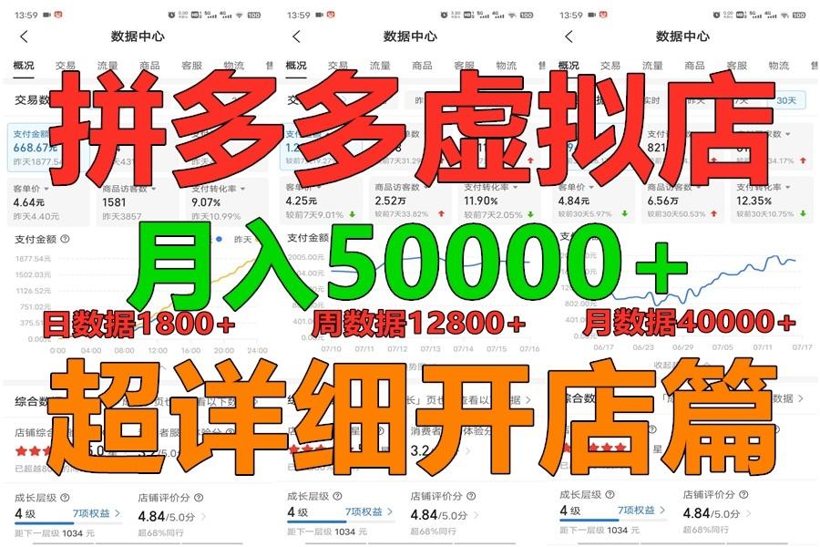 拼多多虚拟电商训练营月入40000+你也行，暴利稳定长久，副业首选-冒泡网
