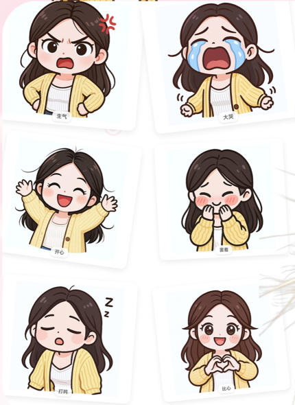 edd9a3093ee71298eef8e37eb84967c4.jpeg 一张照片秒变多种表情包,三步就能拥有专属表情包库,零门槛玩转社交新玩法【文档】