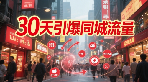 30天引爆同城流量：团购篇 认知篇 流量篇 来客篇 达人篇 老板人设IP篇 投流篇-冒泡网